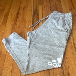Men’s Small Adidas Light Gray Joggers- lightweight